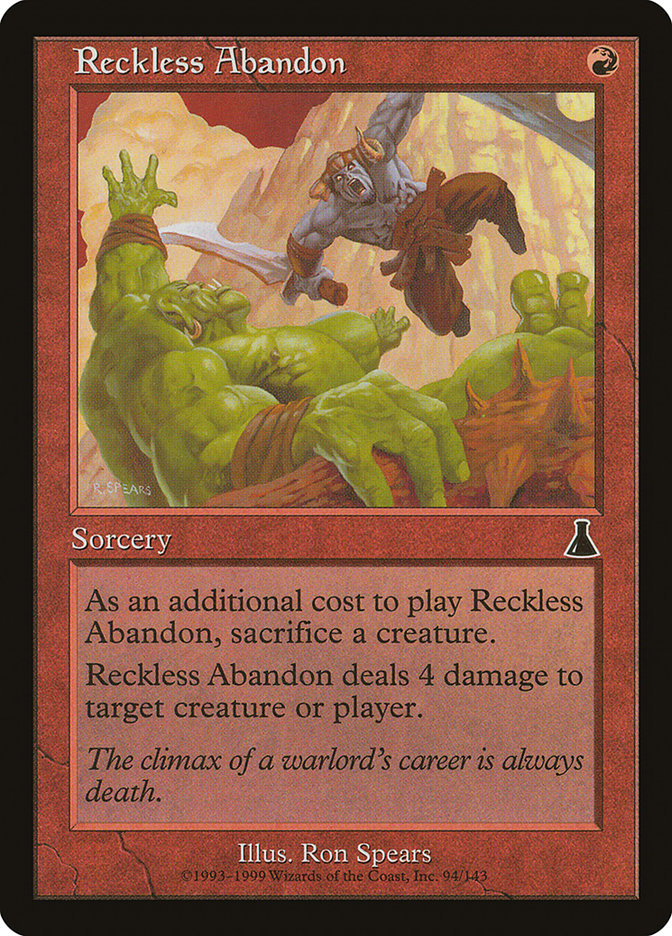 Reckless Abandon [Urza's Destiny] | Yard's Games Ltd