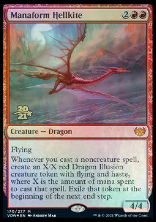 Manaform Hellkite [Innistrad: Crimson Vow Prerelease Promos] | Yard's Games Ltd