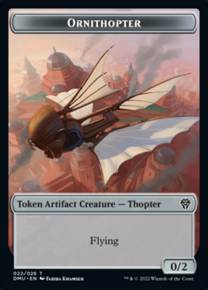 Phyrexian // Ornithopter Double-Sided Token [Dominaria United Tokens] | Yard's Games Ltd