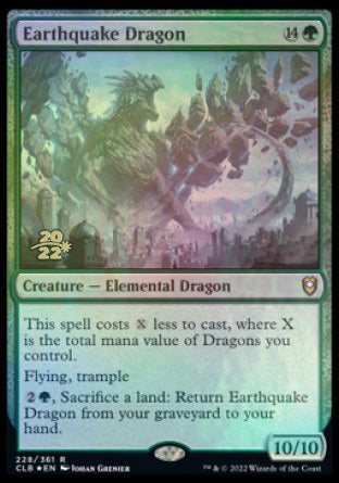 Earthquake Dragon [Commander Legends: Battle for Baldur's Gate Prerelease Promos] | Yard's Games Ltd