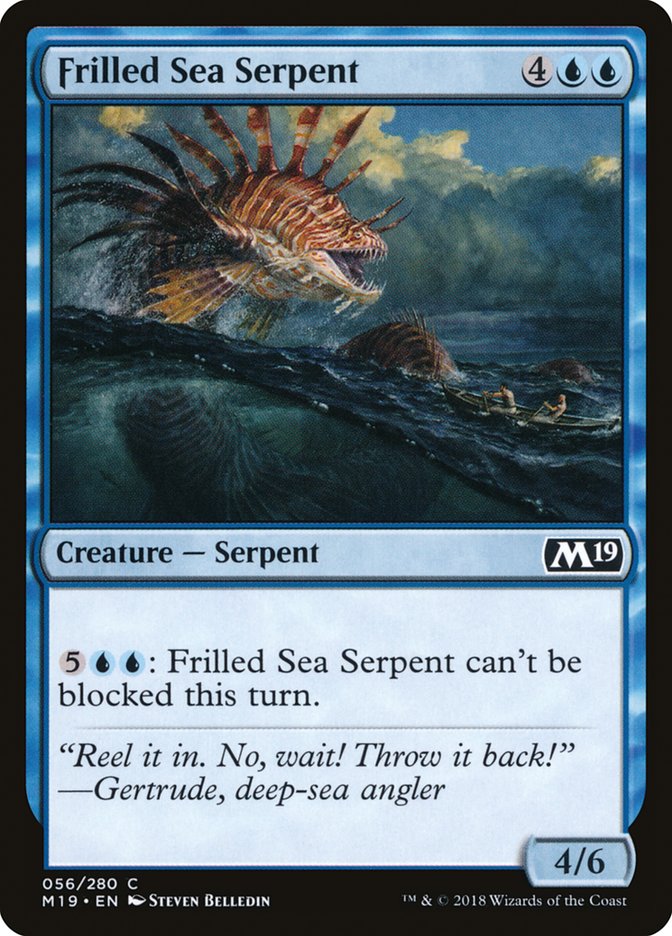 Frilled Sea Serpent [Core Set 2019] | Yard's Games Ltd