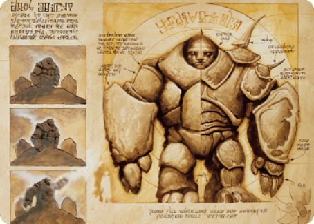 Precursor Golem Art Card [The Brothers' War Art Series] | Yard's Games Ltd