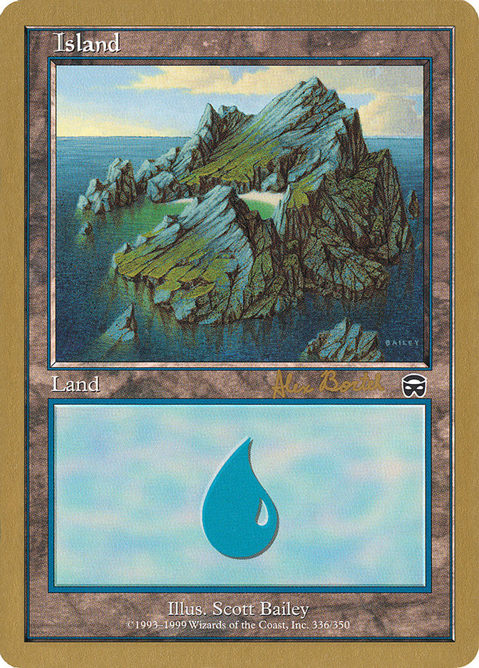 Island (ab336) (Alex Borteh) [World Championship Decks 2001] | Yard's Games Ltd