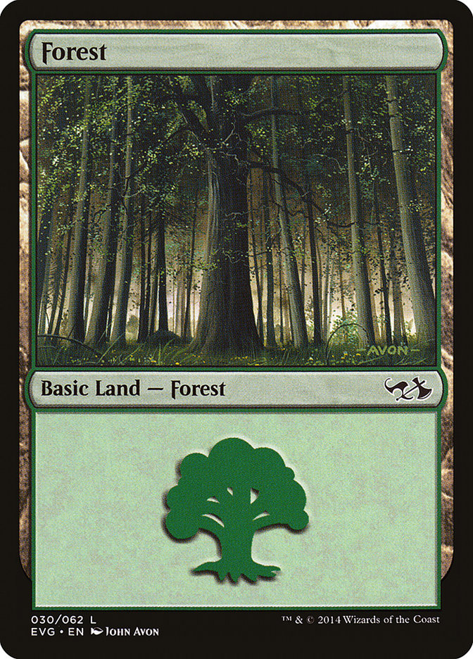 Forest (30) (Elves vs. Goblins) [Duel Decks Anthology] | Yard's Games Ltd