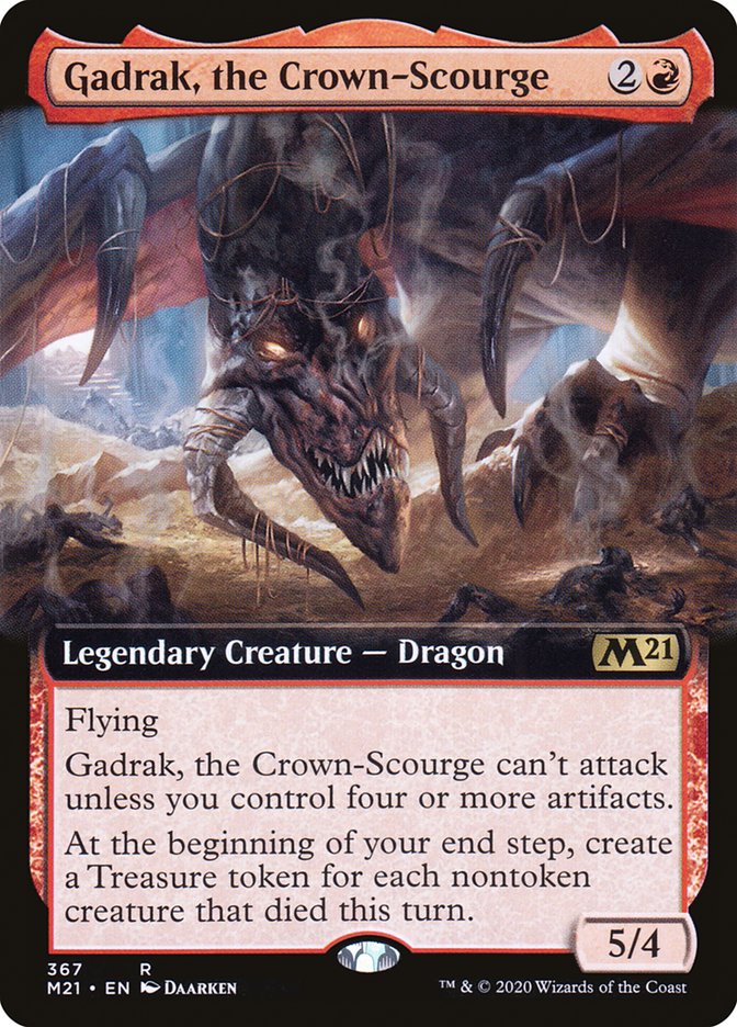 Gadrak, the Crown-Scourge (Extended Art) [Core Set 2021] | Yard's Games Ltd