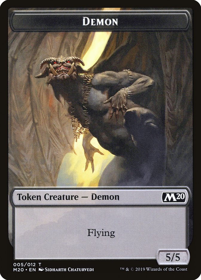 Demon Token [Core Set 2020 Tokens] | Yard's Games Ltd