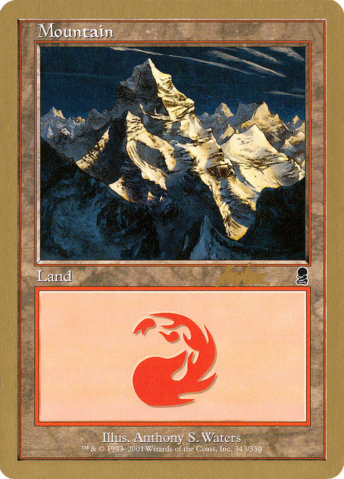 Mountain (bk343) (Brian Kibler) [World Championship Decks 2002] | Yard's Games Ltd