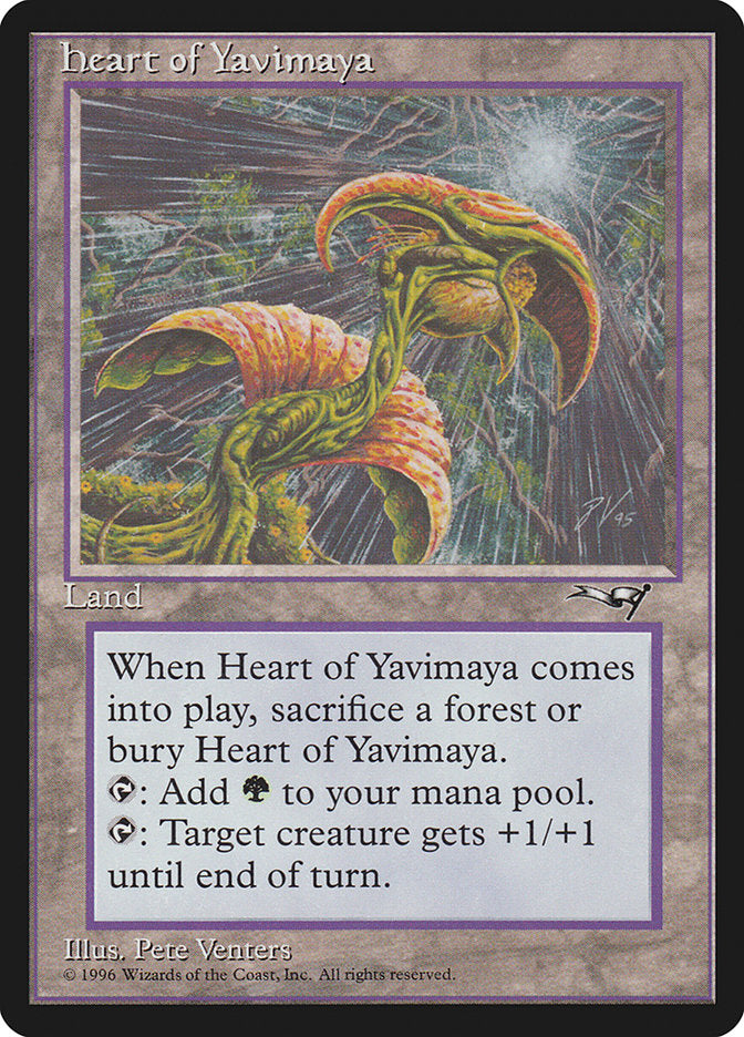 Heart of Yavimaya [Alliances] | Yard's Games Ltd