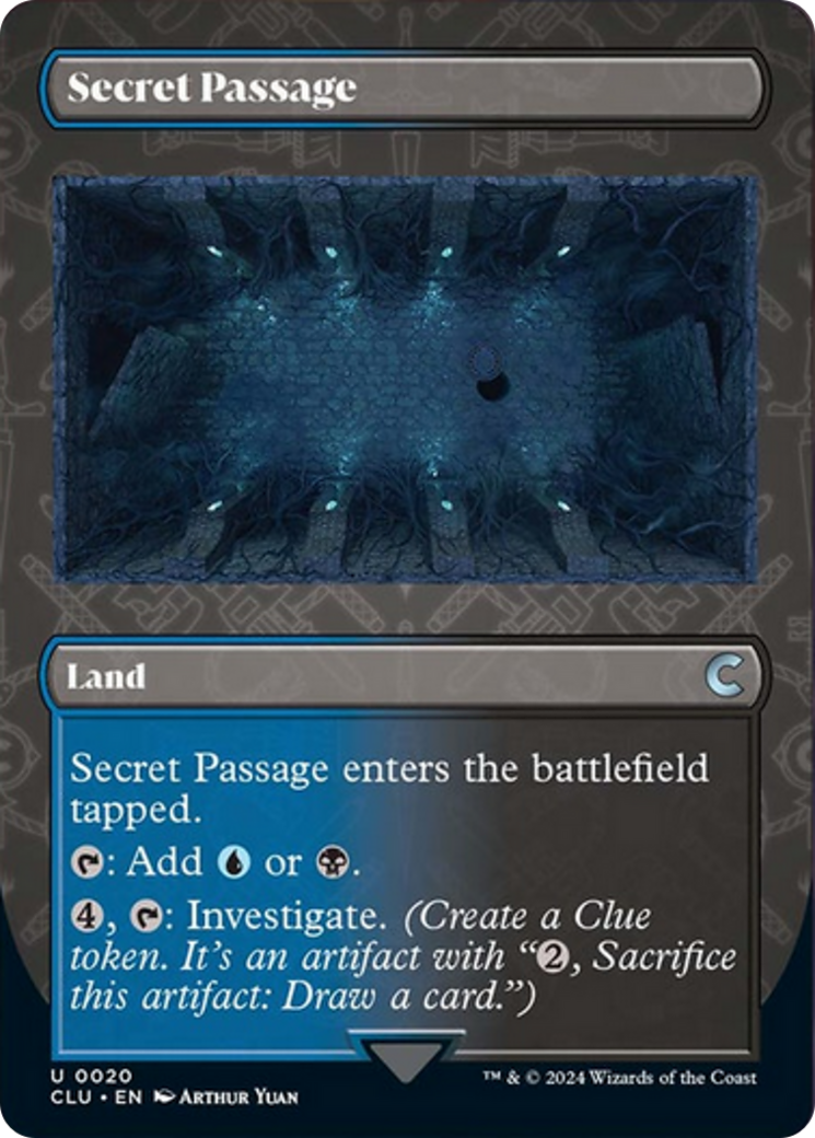 Secret Passage (Borderless) [Ravnica: Clue Edition] | Yard's Games Ltd