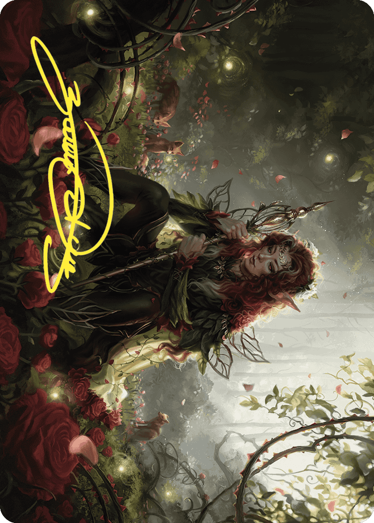 Yenna, Redtooth Regent Art Card (Gold-Stamped Signature) [Wilds of Eldraine Art Series] | Yard's Games Ltd