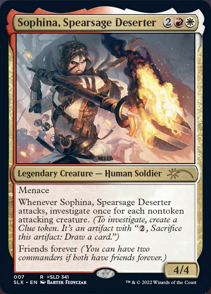 Sophina, Spearsage Deserter [Secret Lair: Universes Within] | Yard's Games Ltd