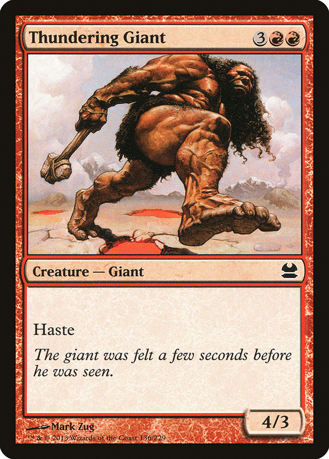 Thundering Giant [Modern Masters] | Yard's Games Ltd