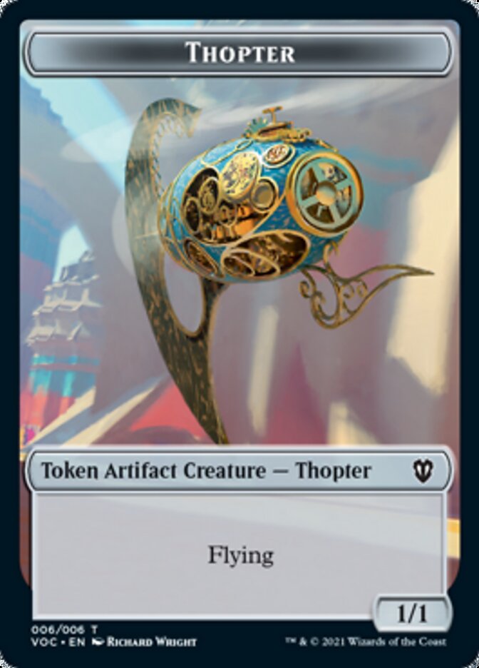 Spirit (003) // Thopter Double-Sided Token [Innistrad: Crimson Vow Commander Tokens] | Yard's Games Ltd