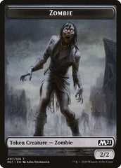 Cat (020) // Zombie Double-Sided Token [Core Set 2021 Tokens] | Yard's Games Ltd