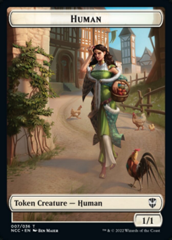 Eldrazi Spawn // Human Double-Sided Token [Streets of New Capenna Commander Tokens] | Yard's Games Ltd