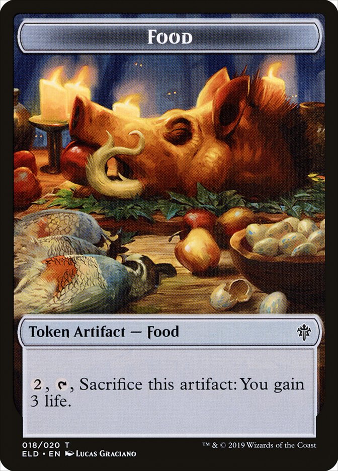 Food Token (018/020) [Throne of Eldraine Tokens] | Yard's Games Ltd