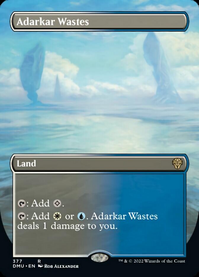 Adarkar Wastes (Borderless Alternate Art) [Dominaria United] | Yard's Games Ltd