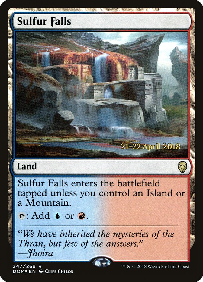 Sulfur Falls [Dominaria Prerelease Promos] | Yard's Games Ltd