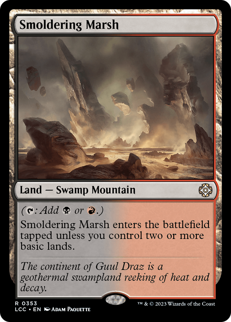 Smoldering Marsh [The Lost Caverns of Ixalan Commander] | Yard's Games Ltd