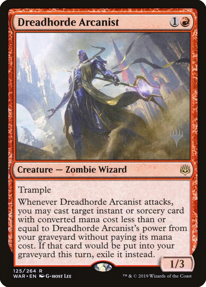 Dreadhorde Arcanist (Promo Pack) [War of the Spark Promos] | Yard's Games Ltd