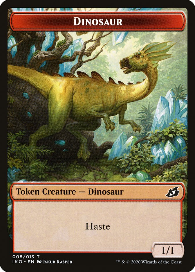 Dinosaur Token [Ikoria: Lair of Behemoths Tokens] | Yard's Games Ltd