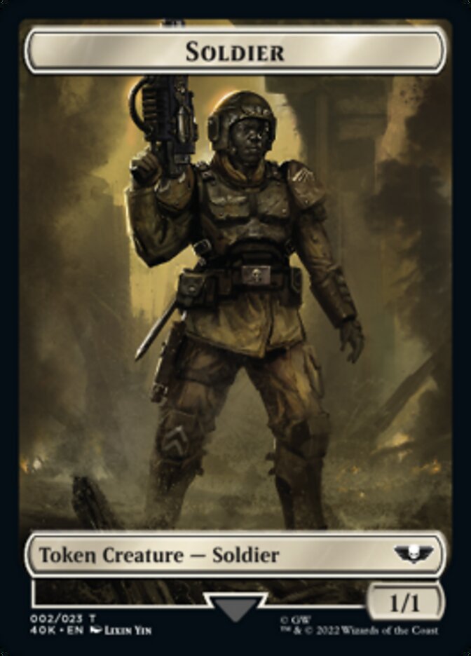 Soldier (002) // Zephyrim Double-Sided Token [Warhammer 40,000 Tokens] | Yard's Games Ltd