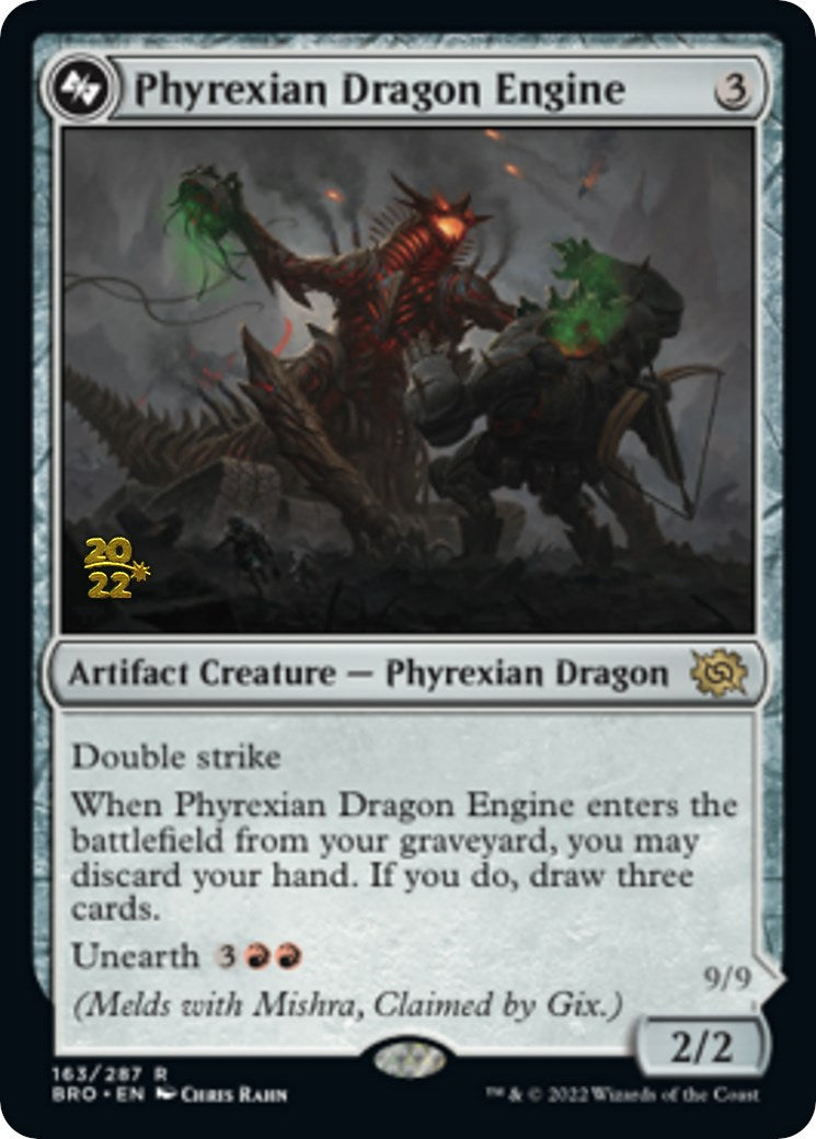 Phyrexian Dragon Engine [The Brothers' War Prerelease Promos] | Yard's Games Ltd