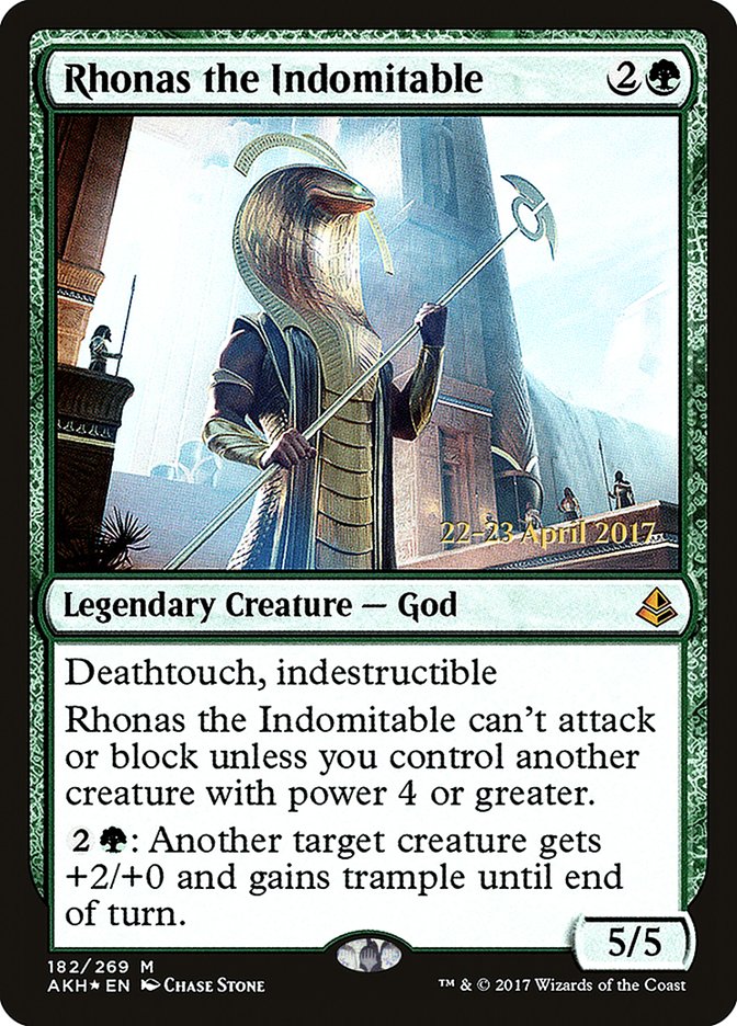 Rhonas the Indomitable [Amonkhet Prerelease Promos] | Yard's Games Ltd