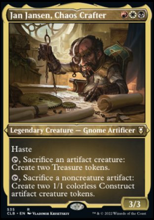 Jan Jansen, Chaos Crafter (Foil Etched) [Commander Legends: Battle for Baldur's Gate] | Yard's Games Ltd