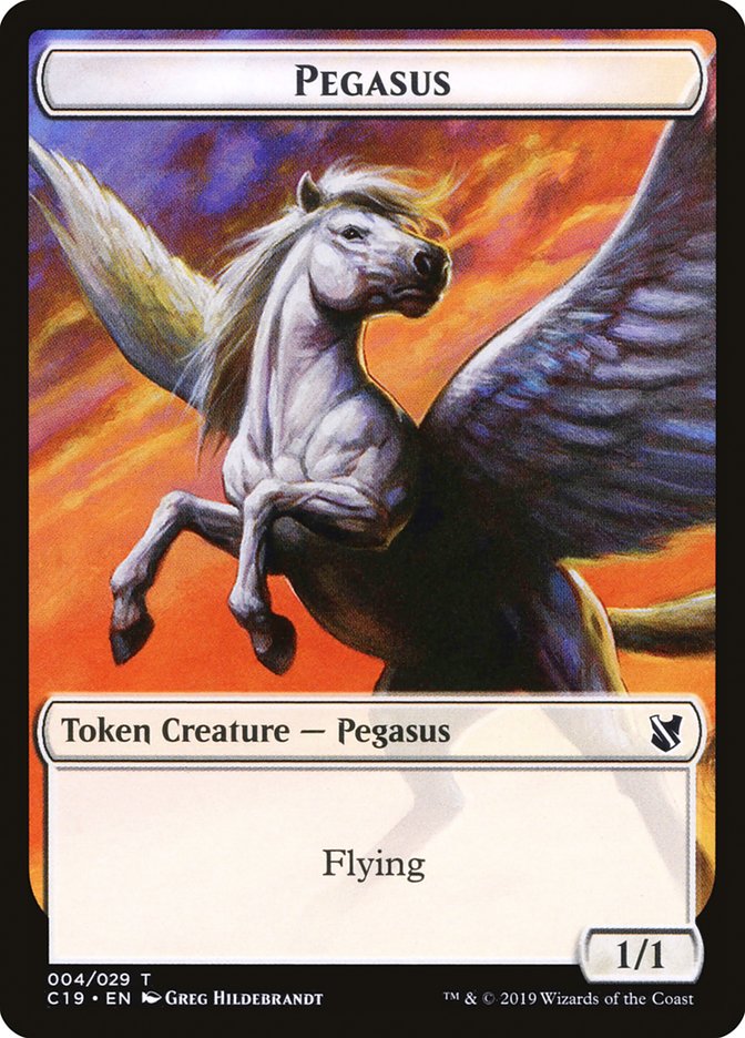 Pegasus Token [Commander 2019 Tokens] | Yard's Games Ltd