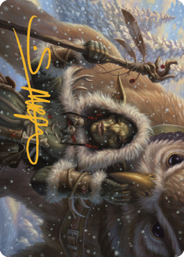 Owlbear Shepherd Art Card (Gold-Stamped Signature) [Commander Legends: Battle for Baldur's Gate Art Series] | Yard's Games Ltd