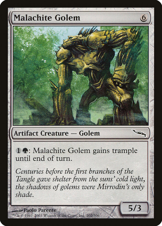 Malachite Golem [Mirrodin] | Yard's Games Ltd