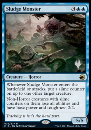 Sludge Monster (Promo Pack) [Innistrad: Midnight Hunt Promos] | Yard's Games Ltd