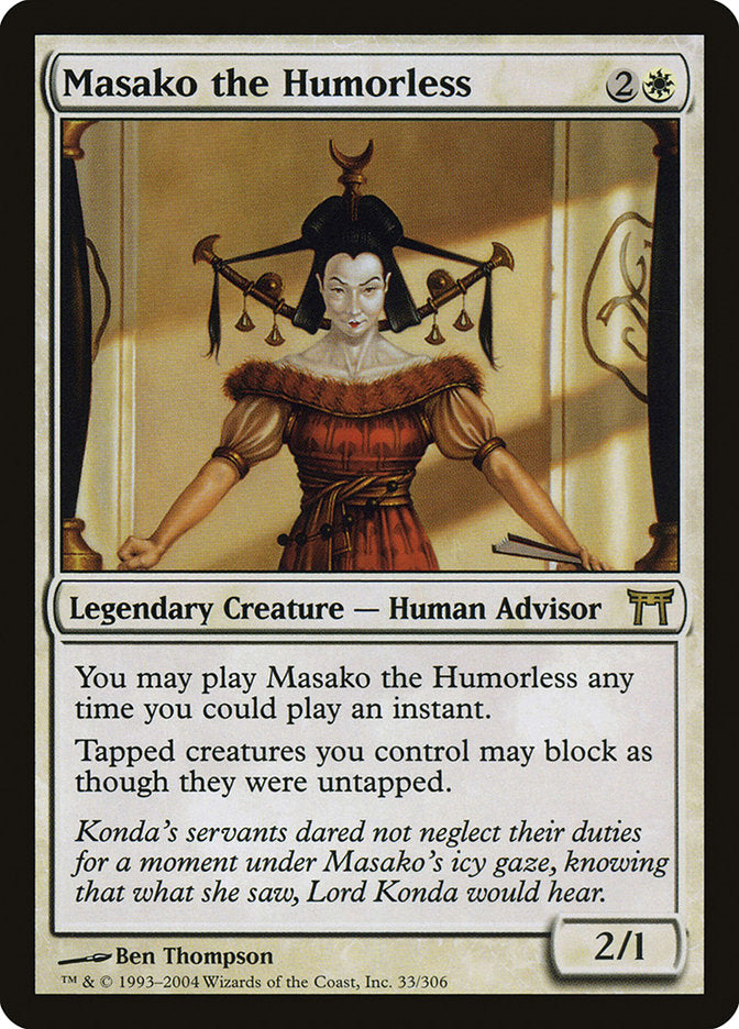 Masako the Humorless [Champions of Kamigawa] | Yard's Games Ltd