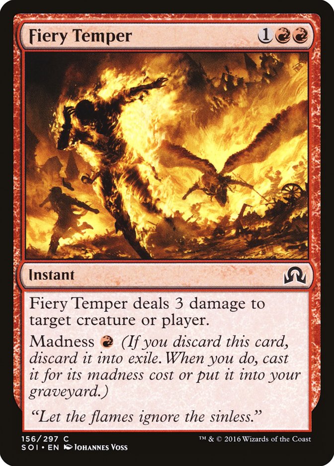 Fiery Temper [Shadows over Innistrad] | Yard's Games Ltd