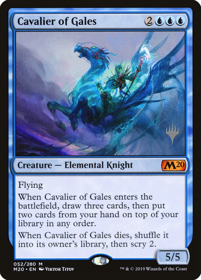 Cavalier of Gales (Promo Pack) [Core Set 2020 Promos] | Yard's Games Ltd