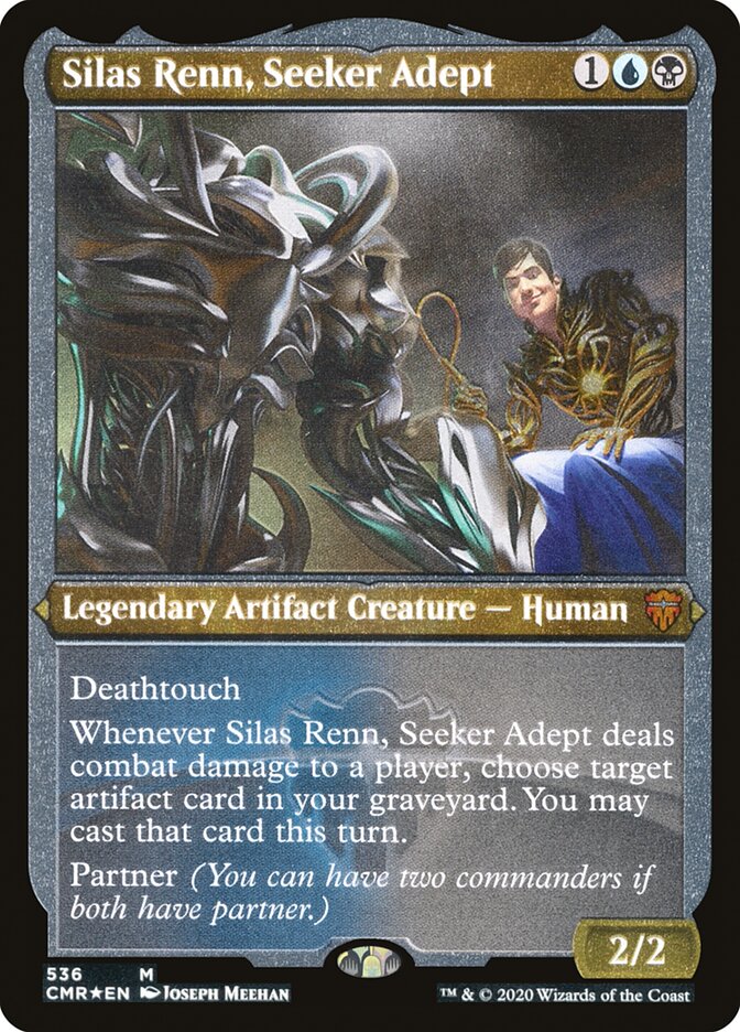 Silas Renn, Seeker Adept (Etched) [Commander Legends] | Yard's Games Ltd