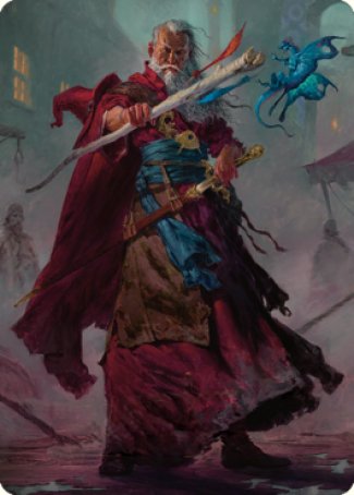 Elminster Art Card (64) [Commander Legends: Battle for Baldur's Gate Art Series] | Yard's Games Ltd