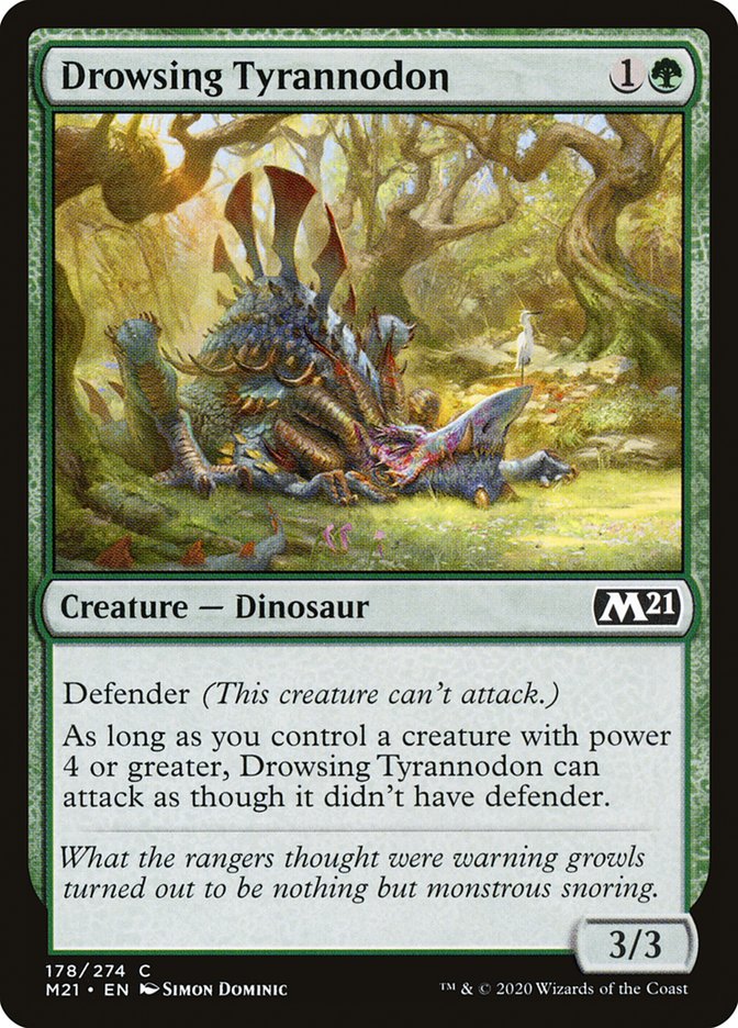 Drowsing Tyrannodon [Core Set 2021] | Yard's Games Ltd