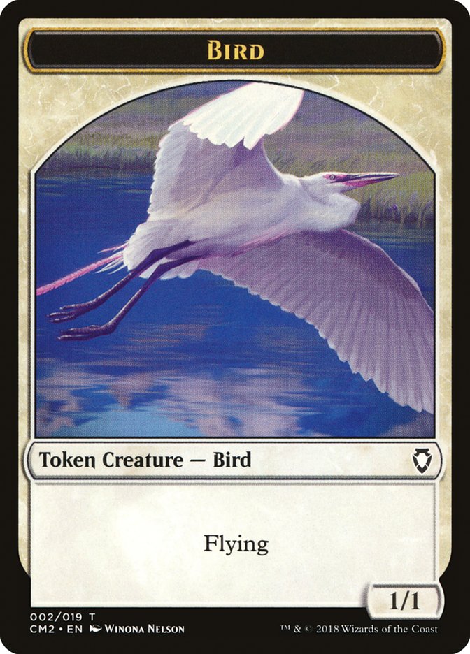 Bird Token [Commander Anthology Volume II Tokens] | Yard's Games Ltd