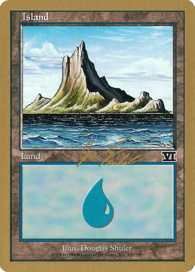 Island (jf335) (Jon Finkel) [World Championship Decks 2000] | Yard's Games Ltd