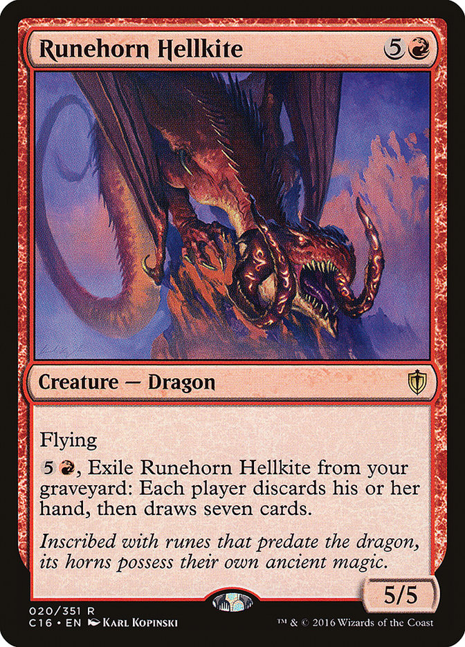 Runehorn Hellkite [Commander 2016] | Yard's Games Ltd