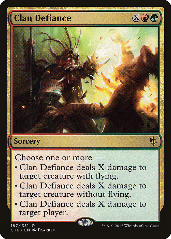 Clan Defiance [Commander 2016] | Yard's Games Ltd