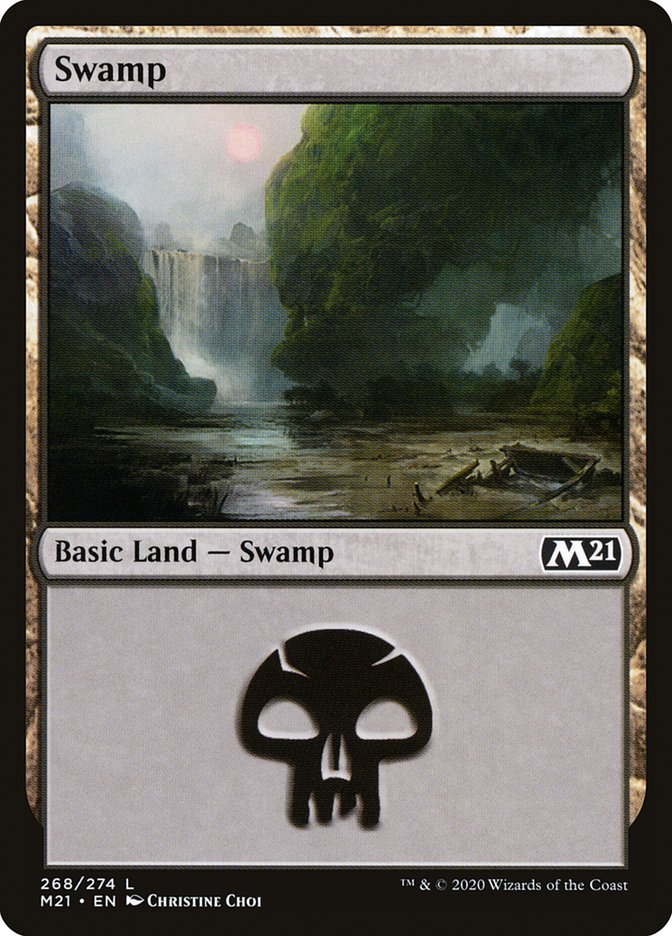 Swamp (268) [Core Set 2021] | Yard's Games Ltd