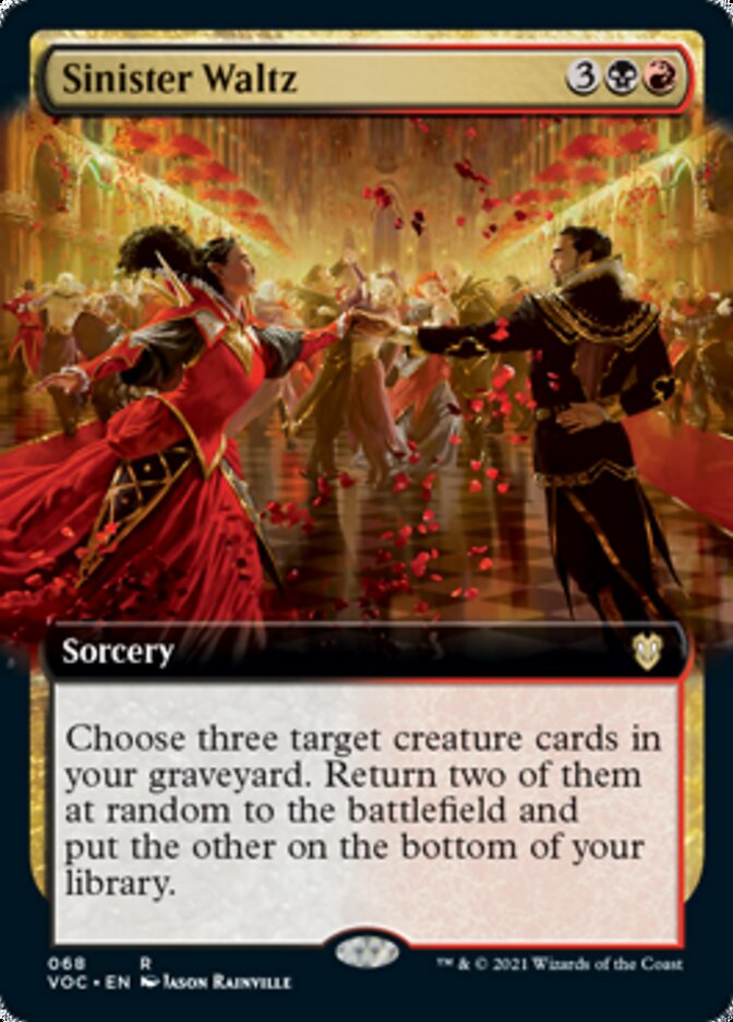 Sinister Waltz (Extended Art) [Innistrad: Crimson Vow Commander] | Yard's Games Ltd