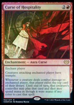 Curse of Hospitality [Innistrad: Crimson Vow Prerelease Promos] | Yard's Games Ltd