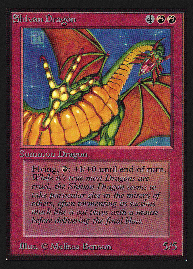 Shivan Dragon [International Collectors' Edition] | Yard's Games Ltd