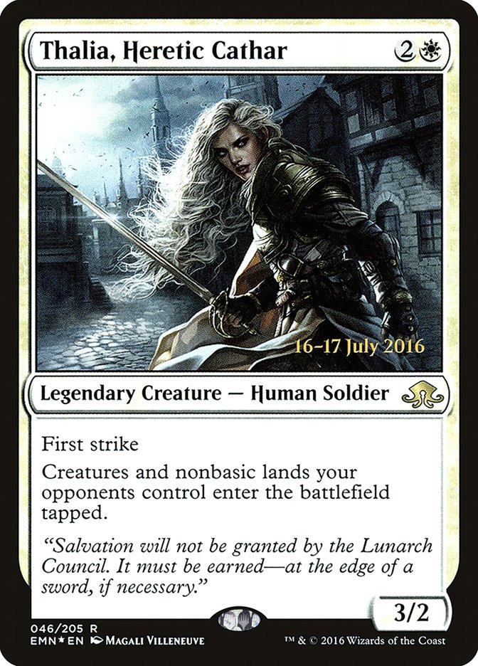 Thalia, Heretic Cathar [Eldritch Moon Prerelease Promos] | Yard's Games Ltd