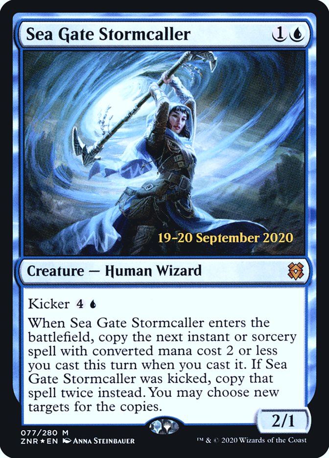 Sea Gate Stormcaller [Zendikar Rising Prerelease Promos] | Yard's Games Ltd