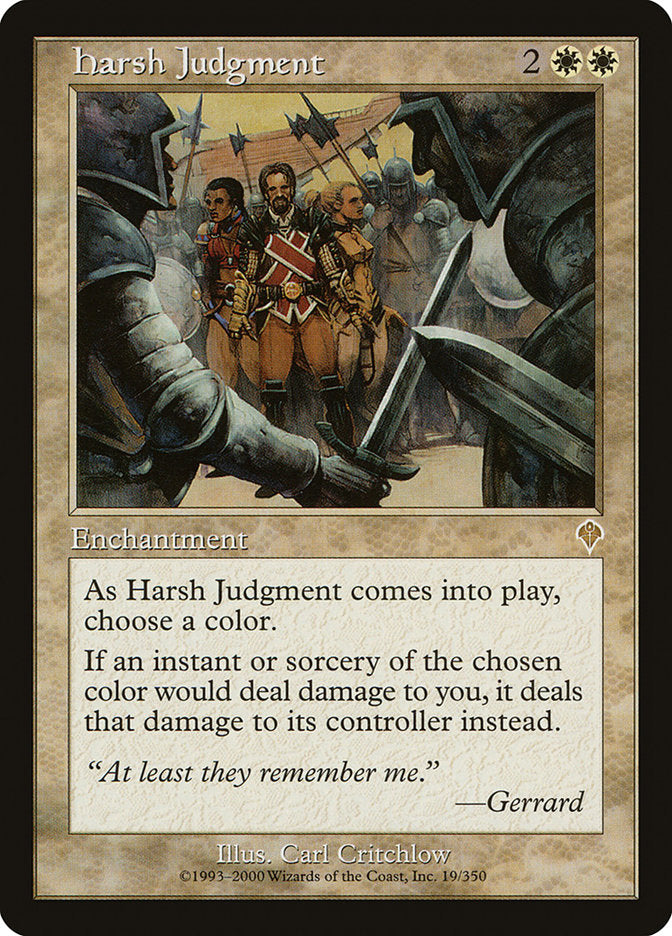 Harsh Judgment [Invasion] | Yard's Games Ltd